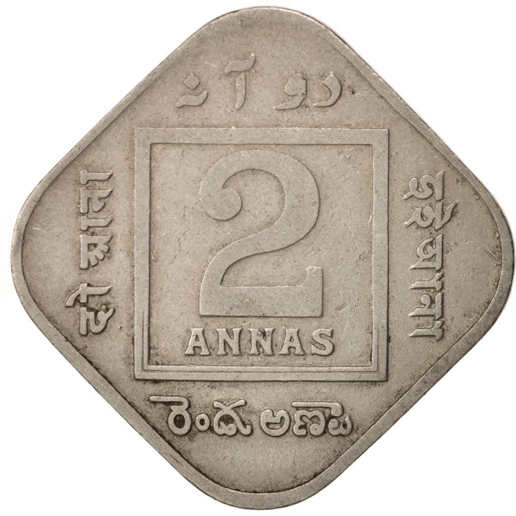 India - British | 2 Annas Coin | King George V | Km:516 | 1918 - 1936