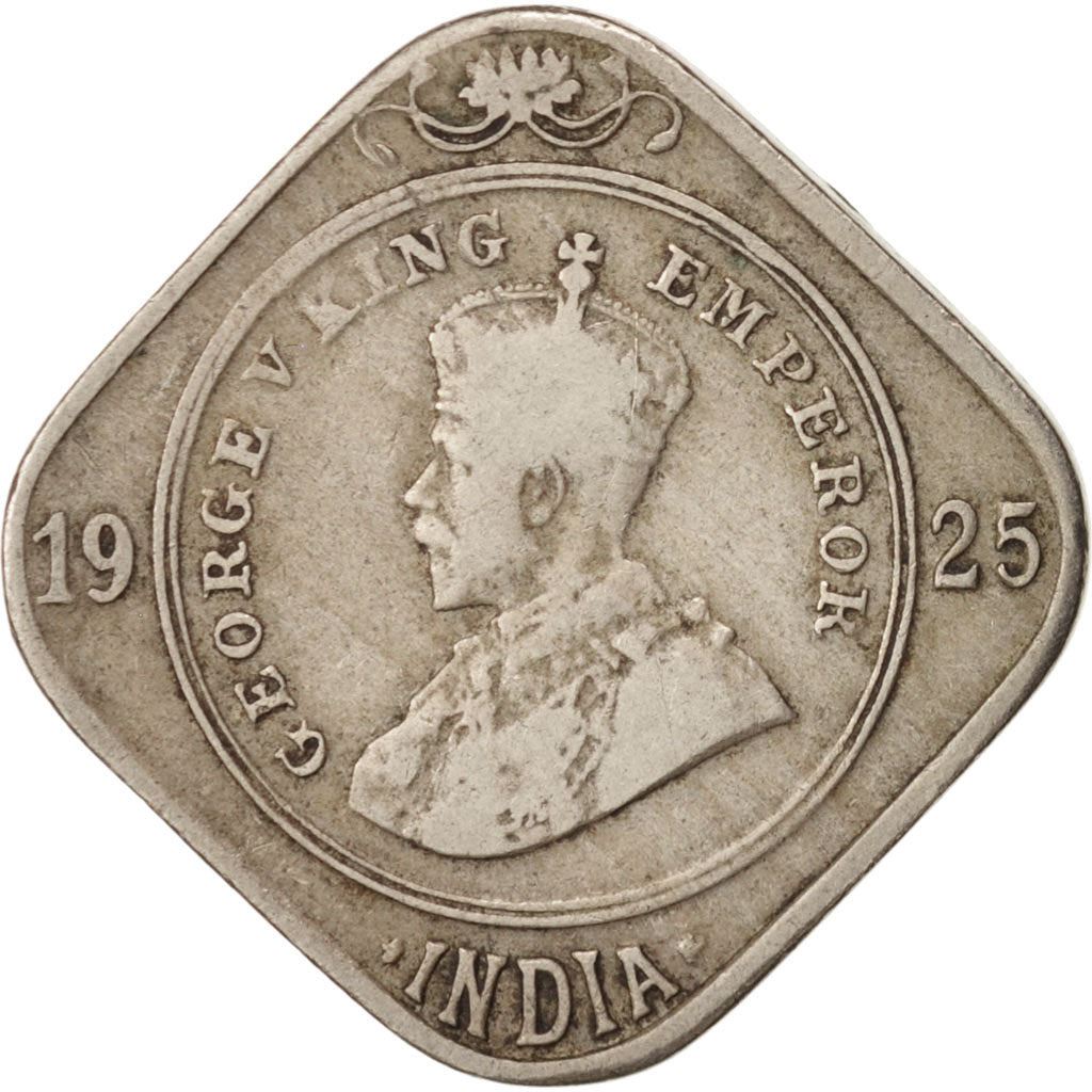 India - British | 2 Annas Coin | King George V | Km:516 | 1918 - 1936