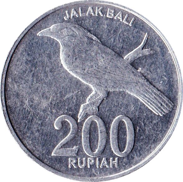 Indonesia 200 Rupiah Coin KM66 2003