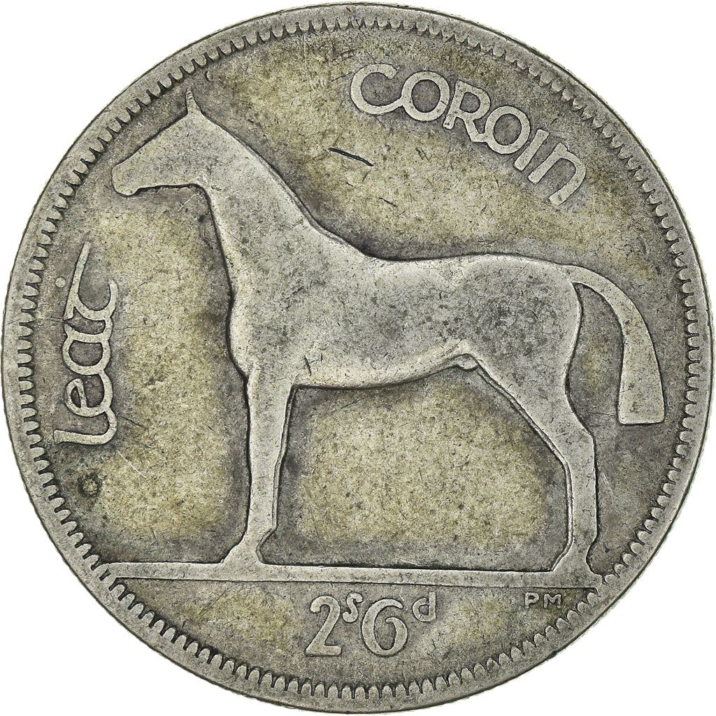 Ireland Coin Irish 1 Floirin | Salmon | Celtic Harp | KM7 | 1928 - 1937