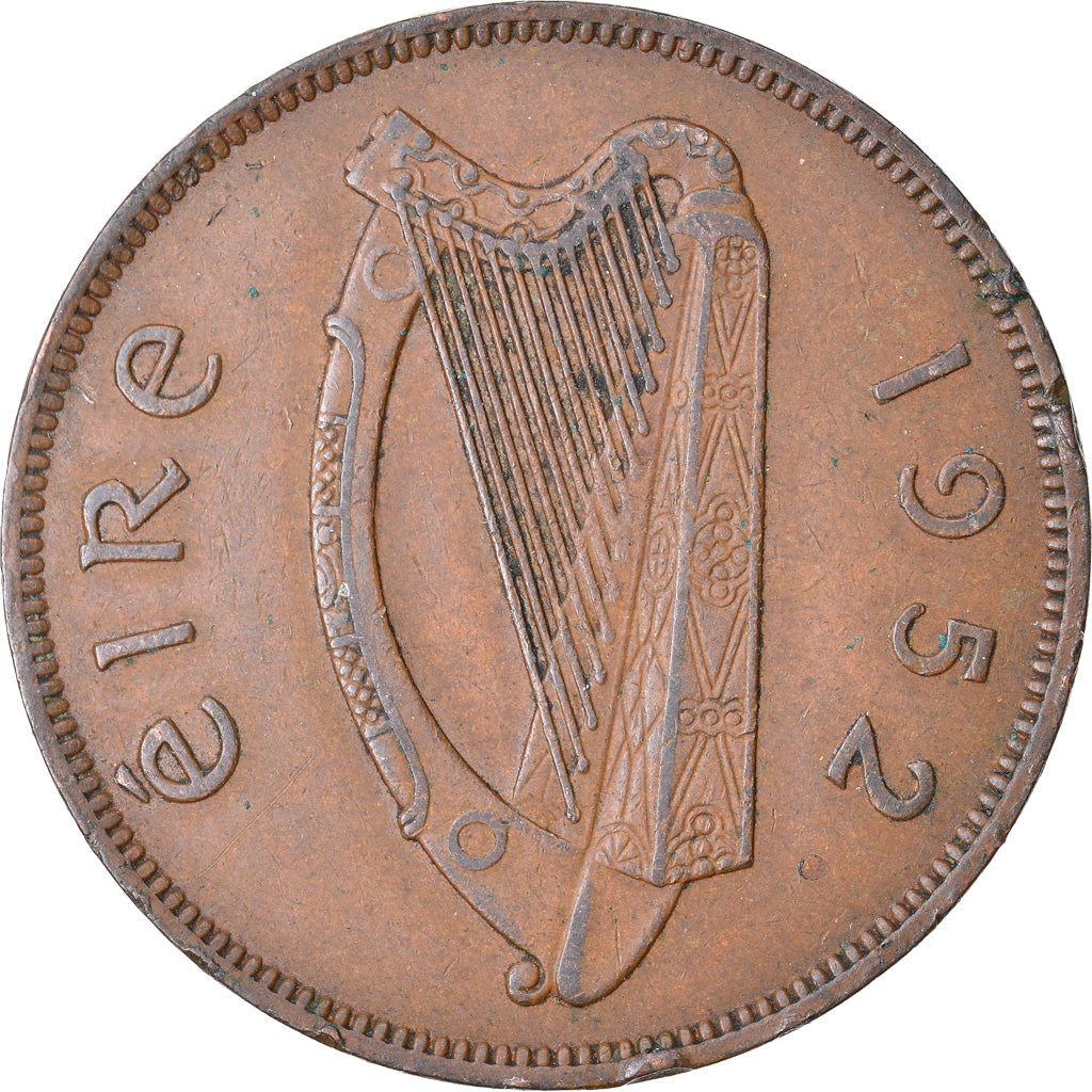 Ireland Coin Irish 1 Pingin | Harp | Hen | Chick | KM11 | 1938 - 1968