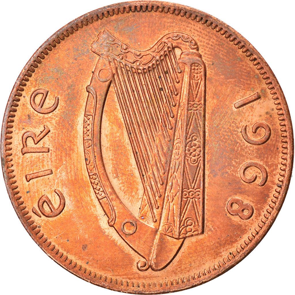 Ireland Coin Irish 1 Pingin | Harp | Hen | Chick | KM11 | 1938 - 1968