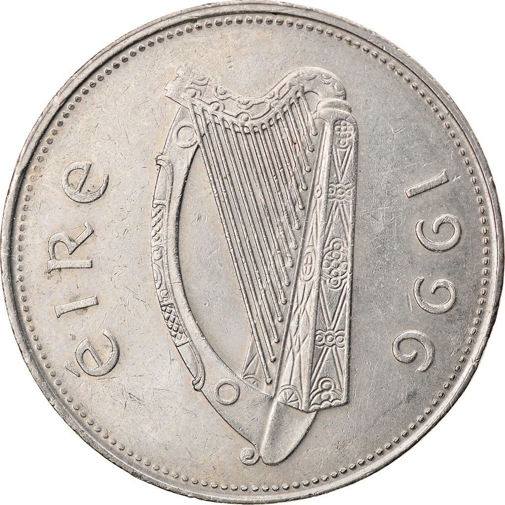 Ireland Coin Irish 1 Pound | Harp | Red Deer | KM27 | 1990 - 2000