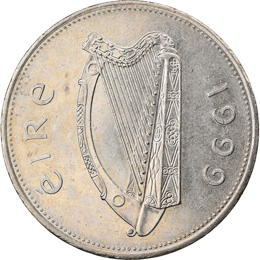 Ireland Coin Irish 1 Pound | Harp | Red Deer | KM27 | 1990 - 2000