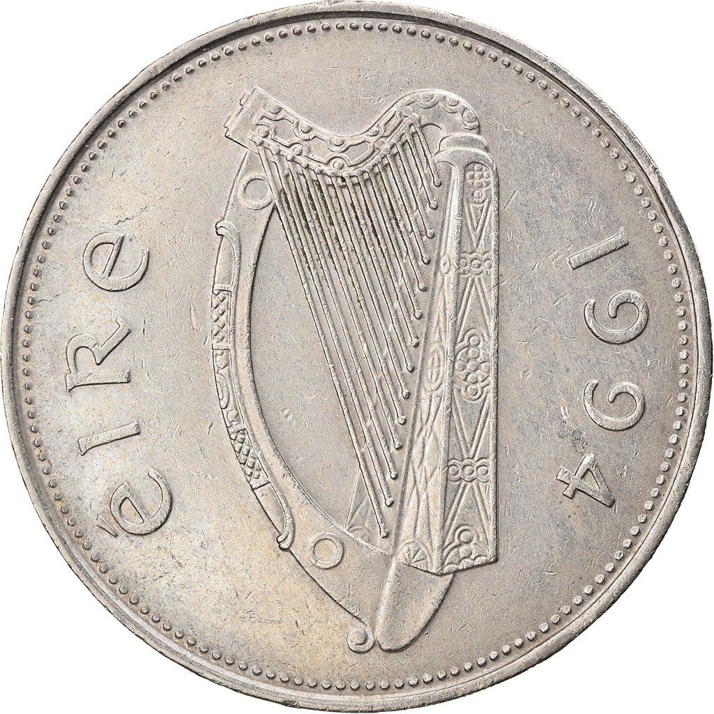 Ireland Coin Irish 1 Pound | Harp | Red Deer | KM27 | 1990 - 2000