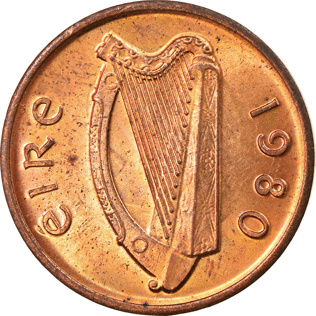 Ireland Coin Irish ½ Penny | Harp | Book of Kells | KM19 | 1971 - 1986