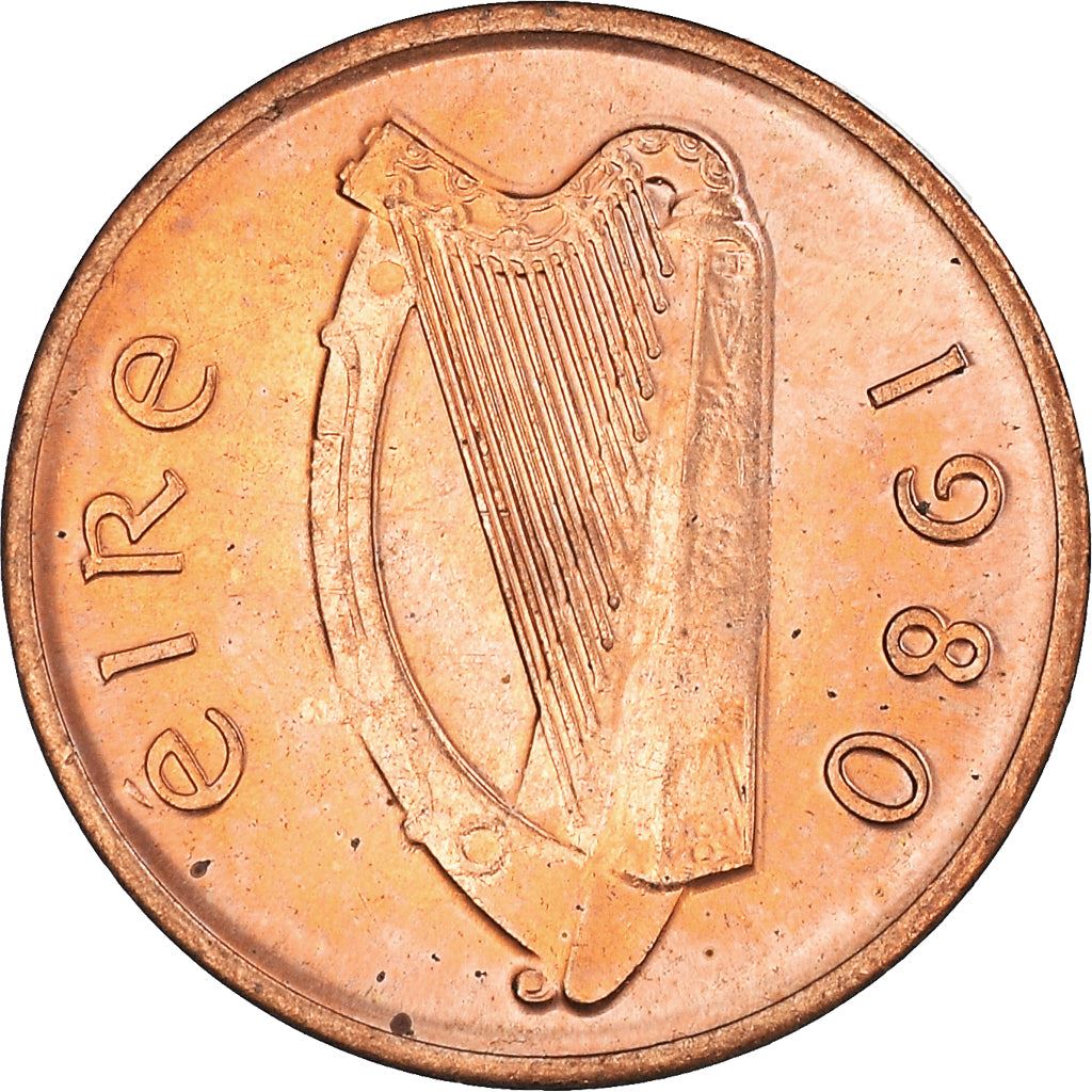 Ireland Coin Irish ½ Penny | Harp | Book of Kells | KM19 | 1971 - 1986