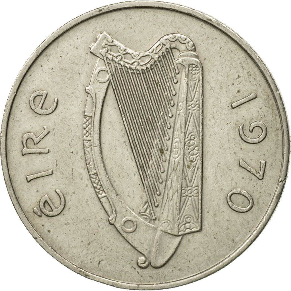 Ireland Coin Irish 5 Pence | Harp | Bull | KM22 | 1969 - 1990