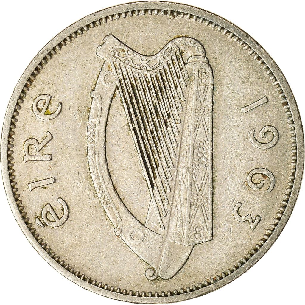 Ireland Coin Irish 6 Pingin | Celtic Harp | Irish Wolfhound | KM13a | 1942 - 1969