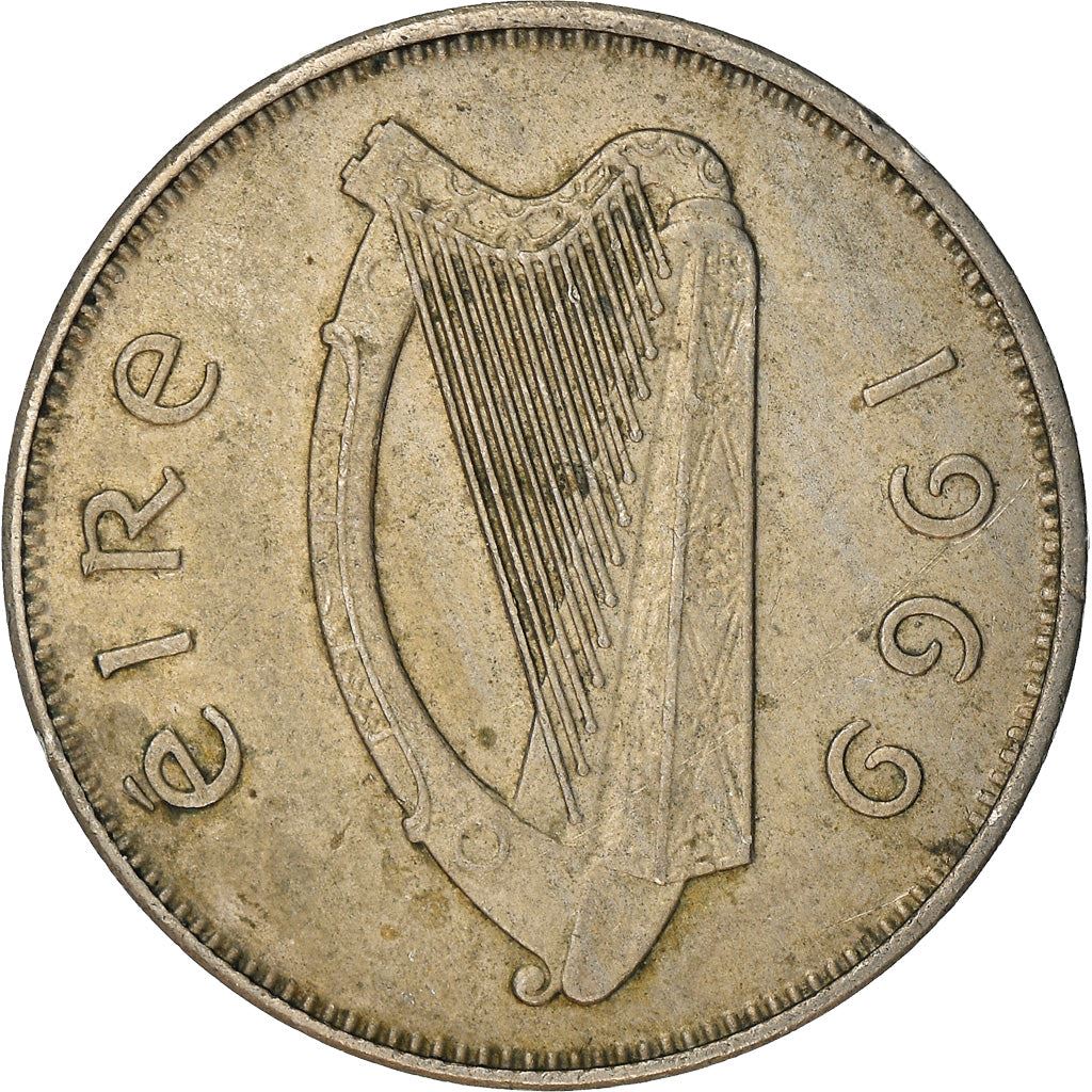 Ireland Coin Irish 6 Pingin | Celtic Harp | Irish Wolfhound | KM13a | 1942 - 1969