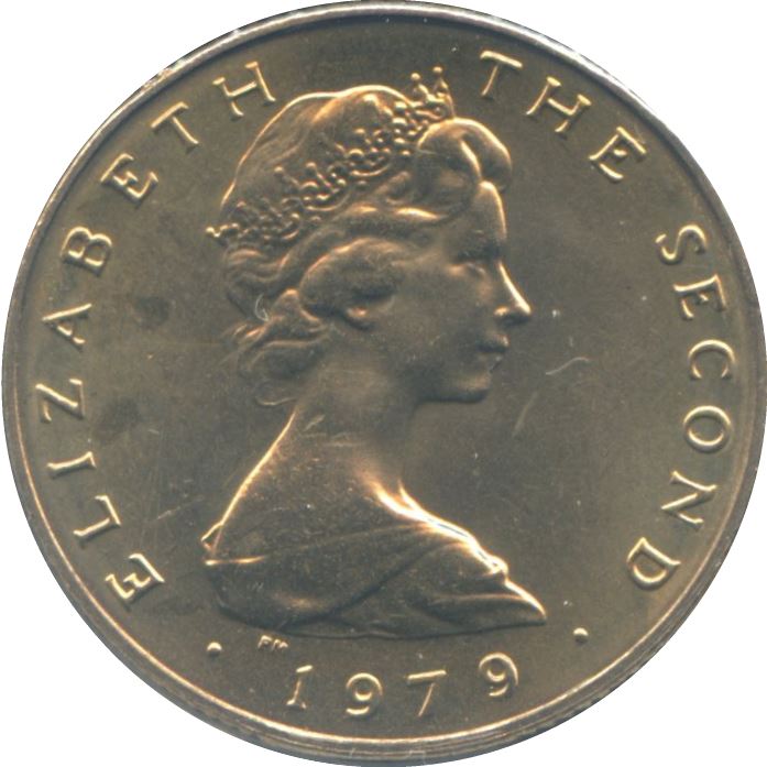 Isle of Man 1 Pound Coin | Queen Elizabeth II | Triskeles Emblem | KM44 | 1978 - 1982