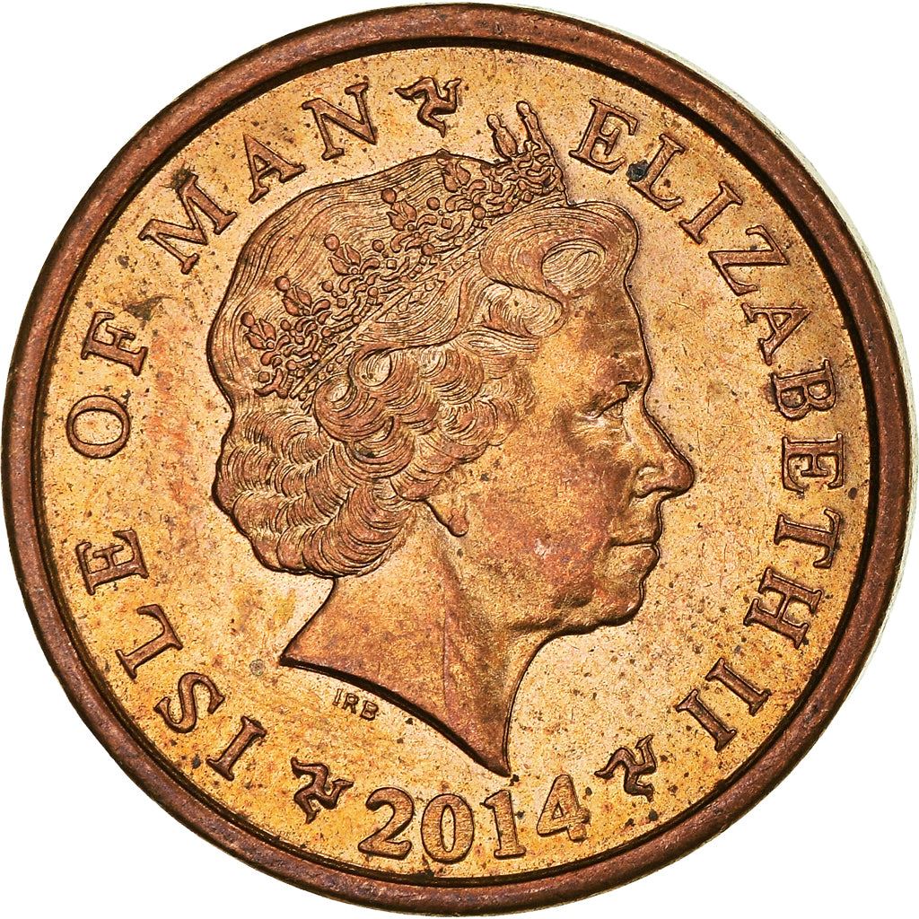 Isle of Man Coin Man 1 Penny | Queen Elizabeth II | Santon War Memorial | KM1253 | 2004 - 2016