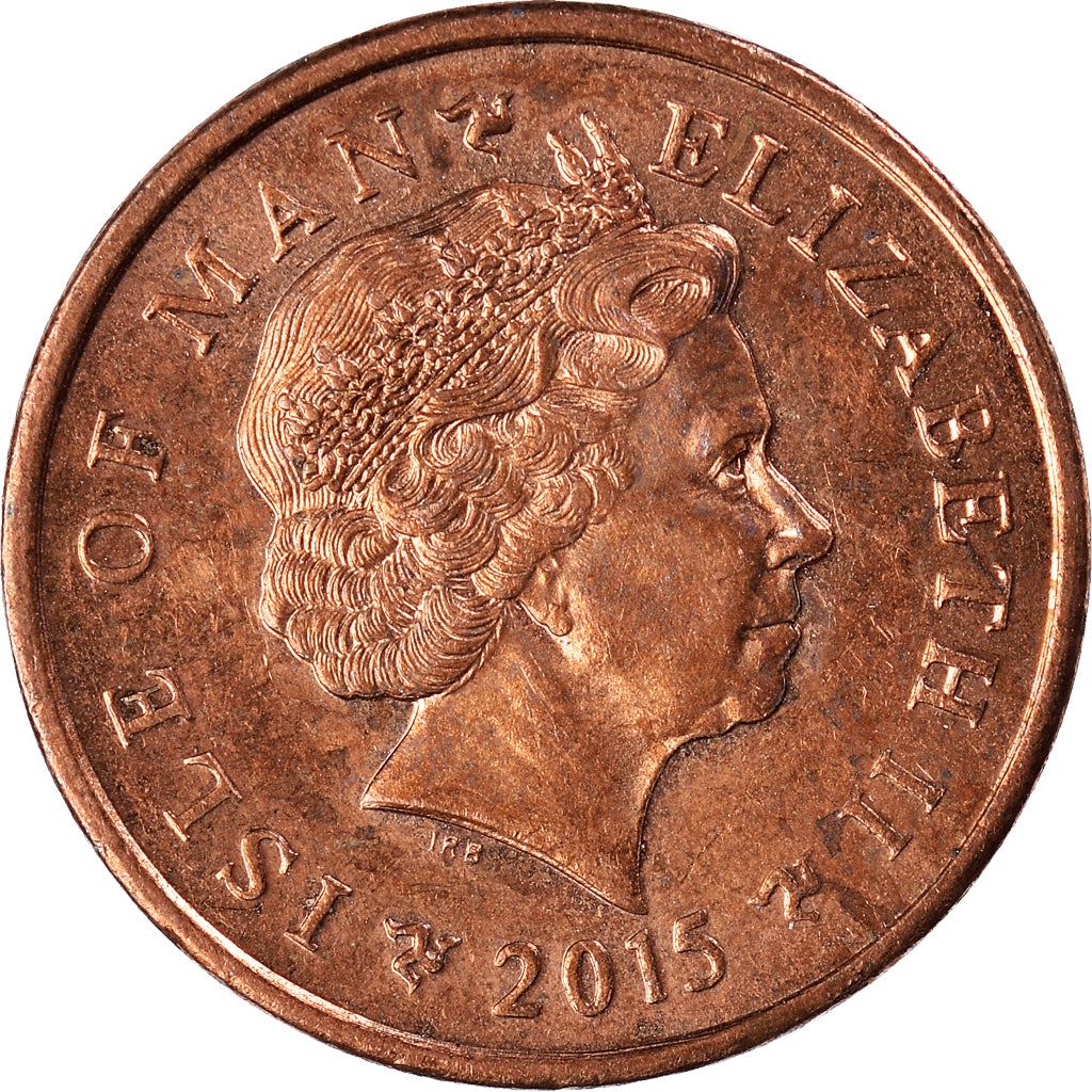 Isle of Man Coin Man 1 Penny | Queen Elizabeth II | Santon War Memorial | KM1253 | 2004 - 2016