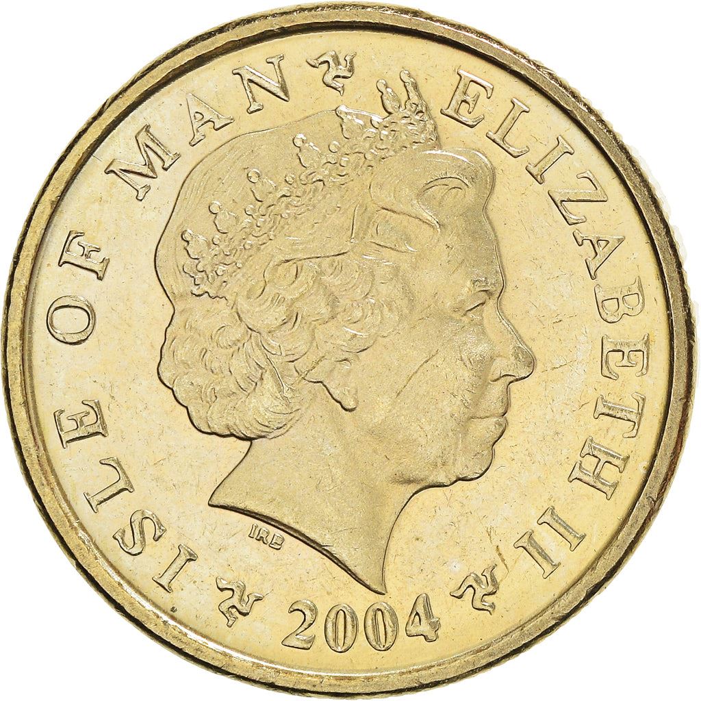 Isle of Man Coin Man 1 Pound | Queen Elizabeth II | Tynwald Hill | St John Chapel | KM1259 | 2004 - 2016