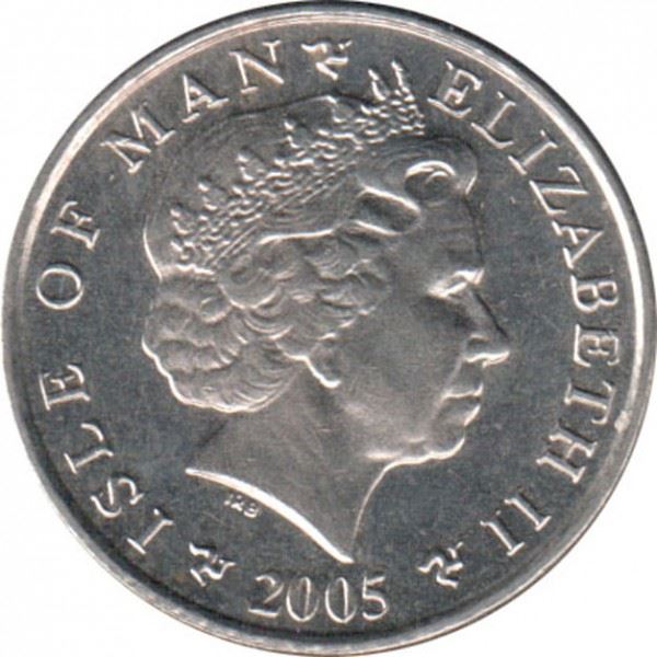 Isle of Man Coin Man 5 Pence | Queen Elizabeth II | Refuge Tower | KM1255 | 2004 - 2016