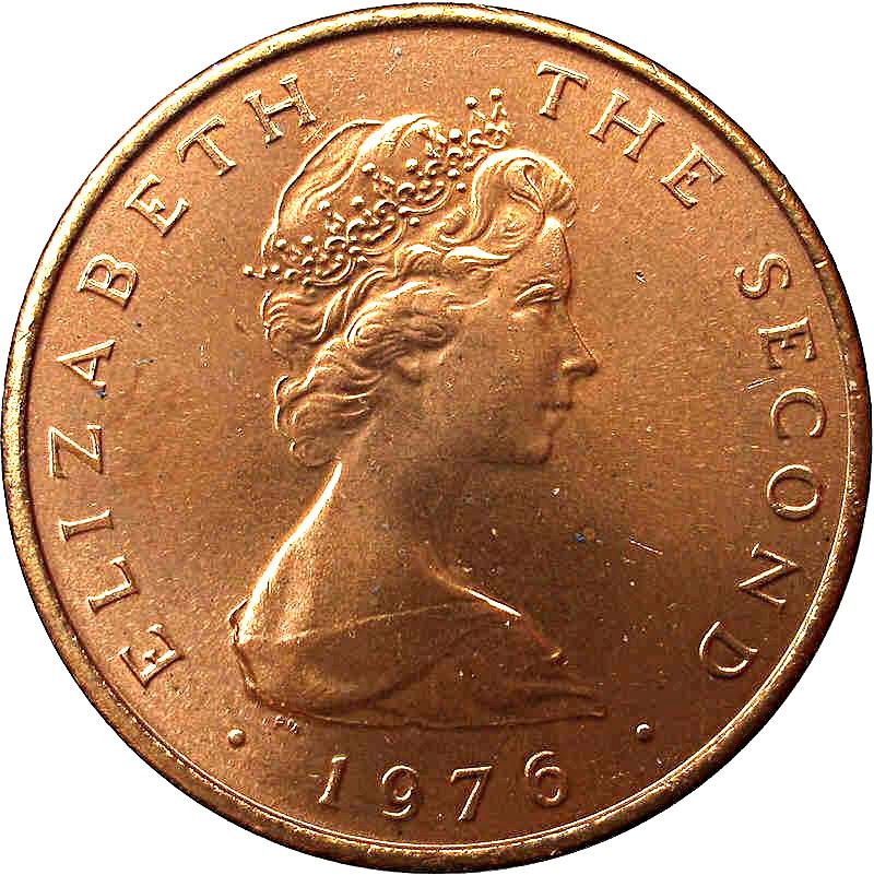 Isle of Man Coin Manx 2 Pence | Queen Elizabeth II | Manx Shearwater | KM34 | 1976 - 1979