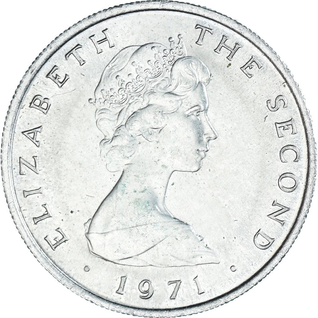 Isle of Man Coin Manx 5 New Pence | Queen Elizabeth II | Refuge Tower | KM22 | 1971 - 1975