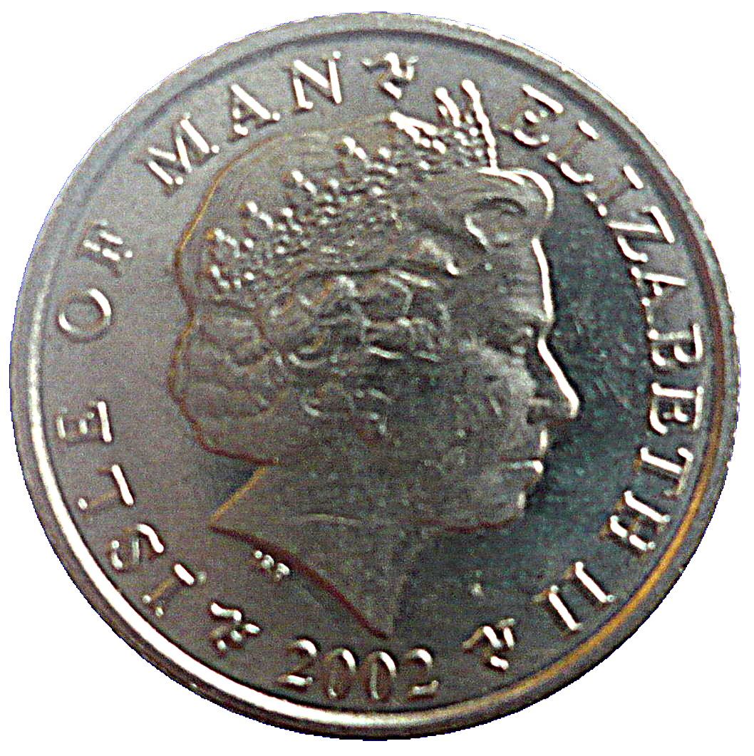 Isle of Man Coin Manx 5 Pence | Queen Elizabeth II | Cross | KM1038 | 2000 - 2003