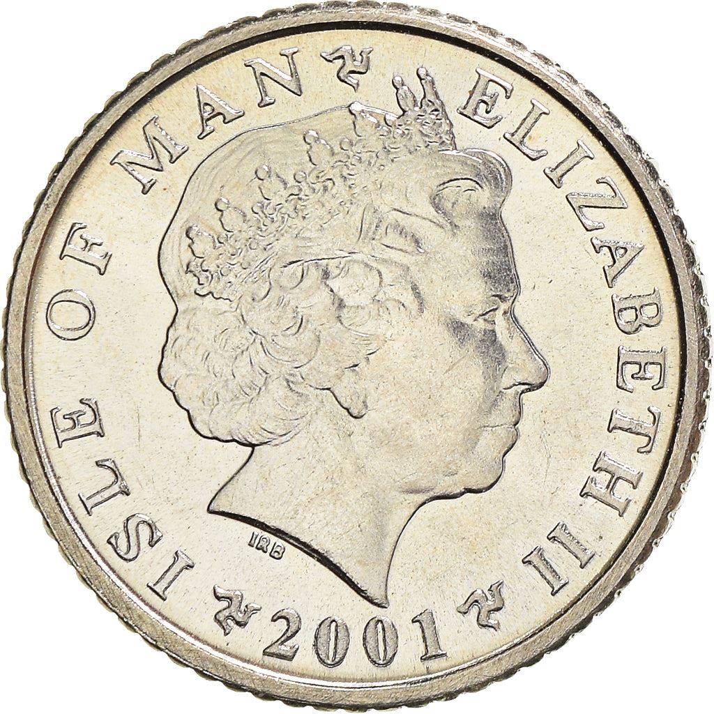 Isle of Man Coin Manx 5 Pence | Queen Elizabeth II | Cross | KM1038 | 2000 - 2003