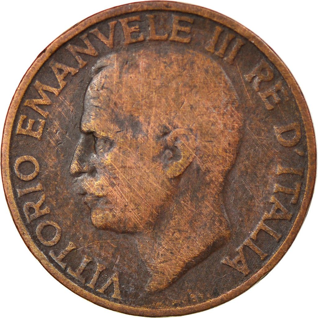 Italy Coin 10 Centesimi - Vittorio Emanuele III | honeybee | Flower | KM60 | 1919 - 1937