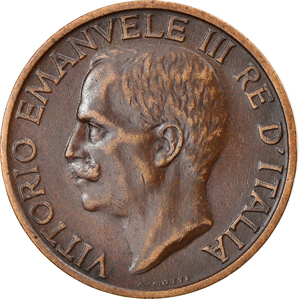 Italy Coin 10 Centesimi - Vittorio Emanuele III | honeybee | Flower | KM60 | 1919 - 1937