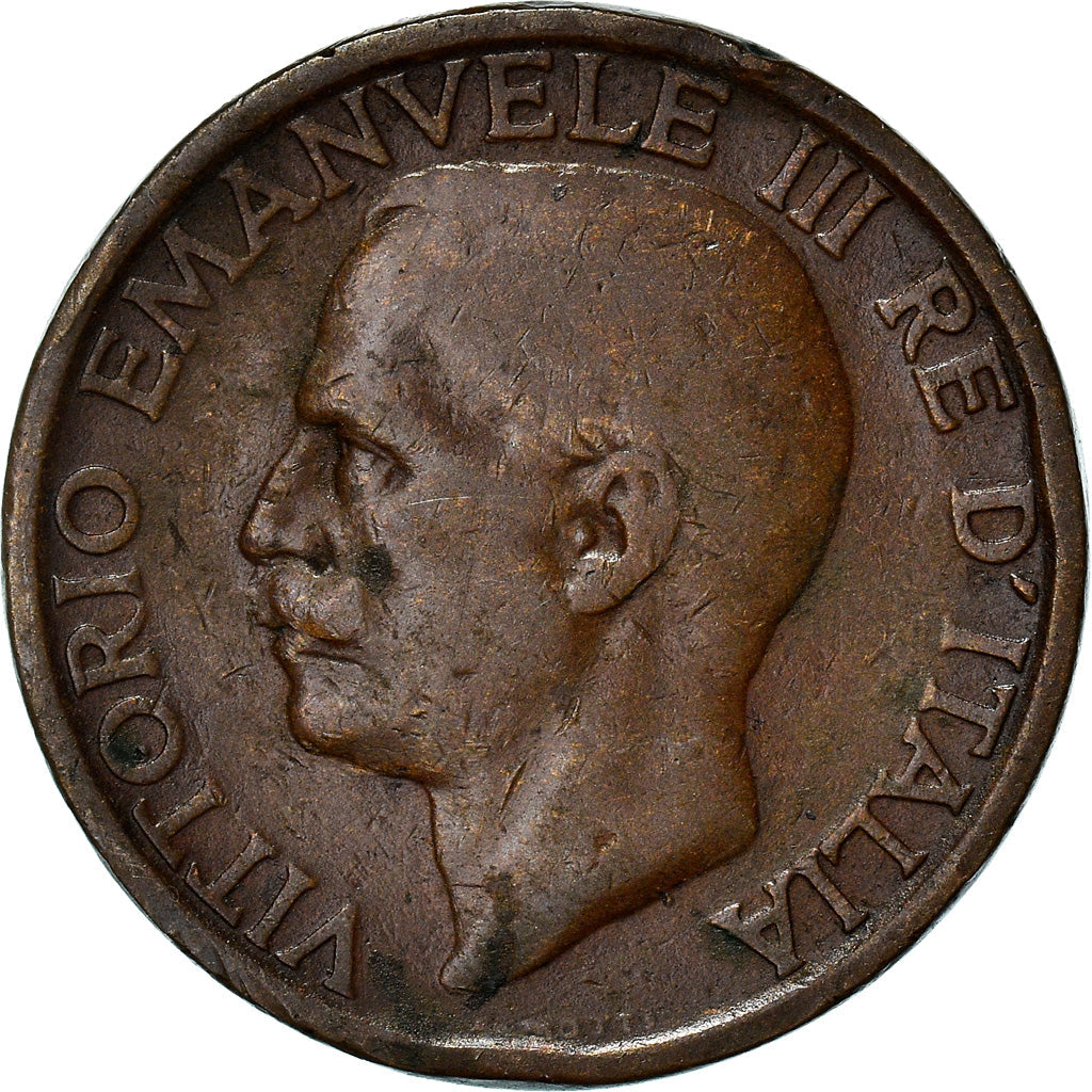 Italy Coin 10 Centesimi - Vittorio Emanuele III | honeybee | Flower | KM60 | 1919 - 1937