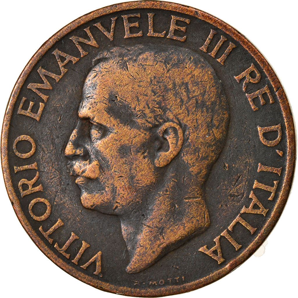 Italy Coin 10 Centesimi - Vittorio Emanuele III | honeybee | Flower | KM60 | 1919 - 1937