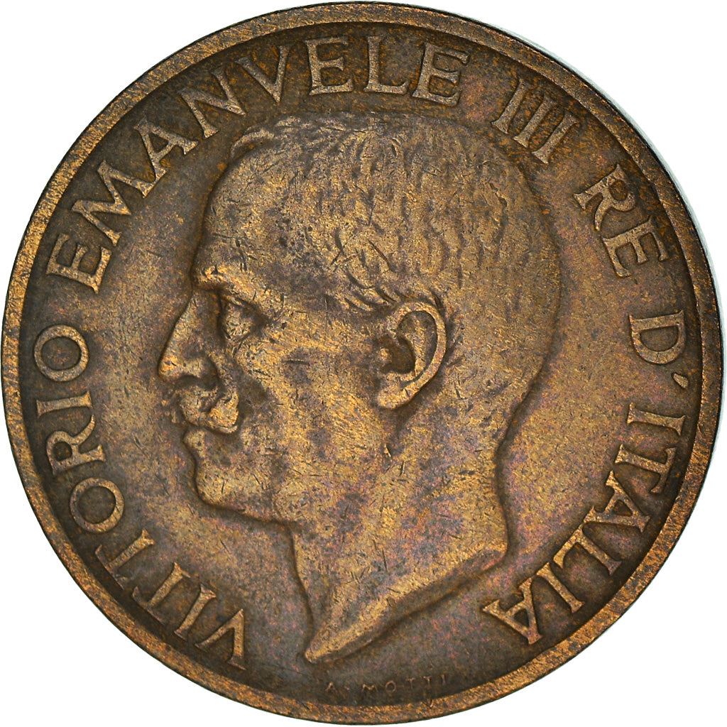 Italy Coin 10 Centesimi - Vittorio Emanuele III | honeybee | Flower | KM60 | 1919 - 1937