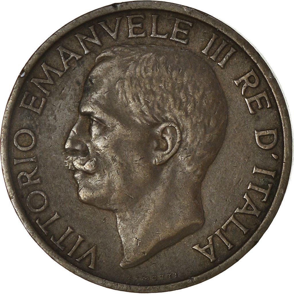 Italy Coin 10 Centesimi - Vittorio Emanuele III | honeybee | Flower | KM60 | 1919 - 1937