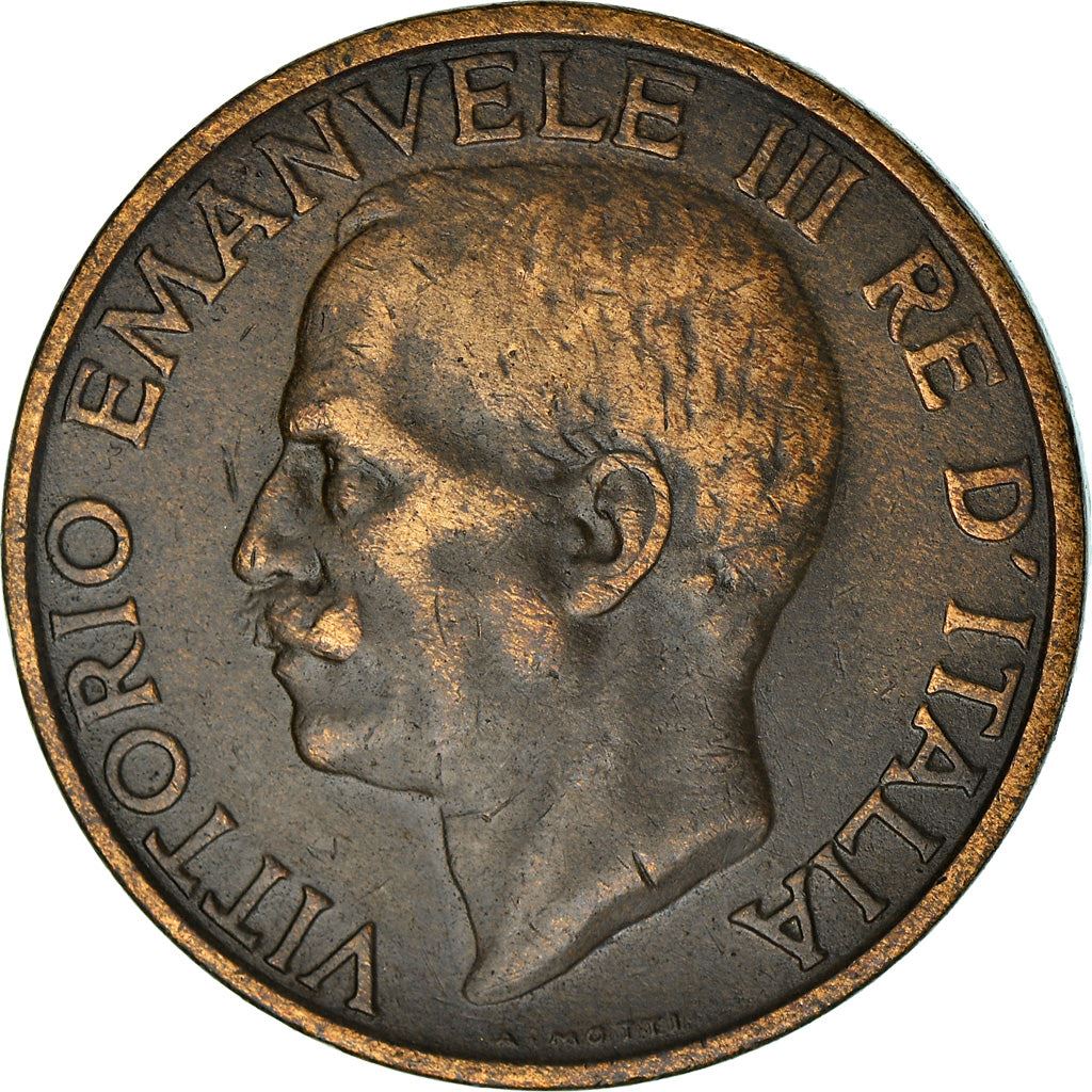 Italy Coin 10 Centesimi - Vittorio Emanuele III | honeybee | Flower | KM60 | 1919 - 1937