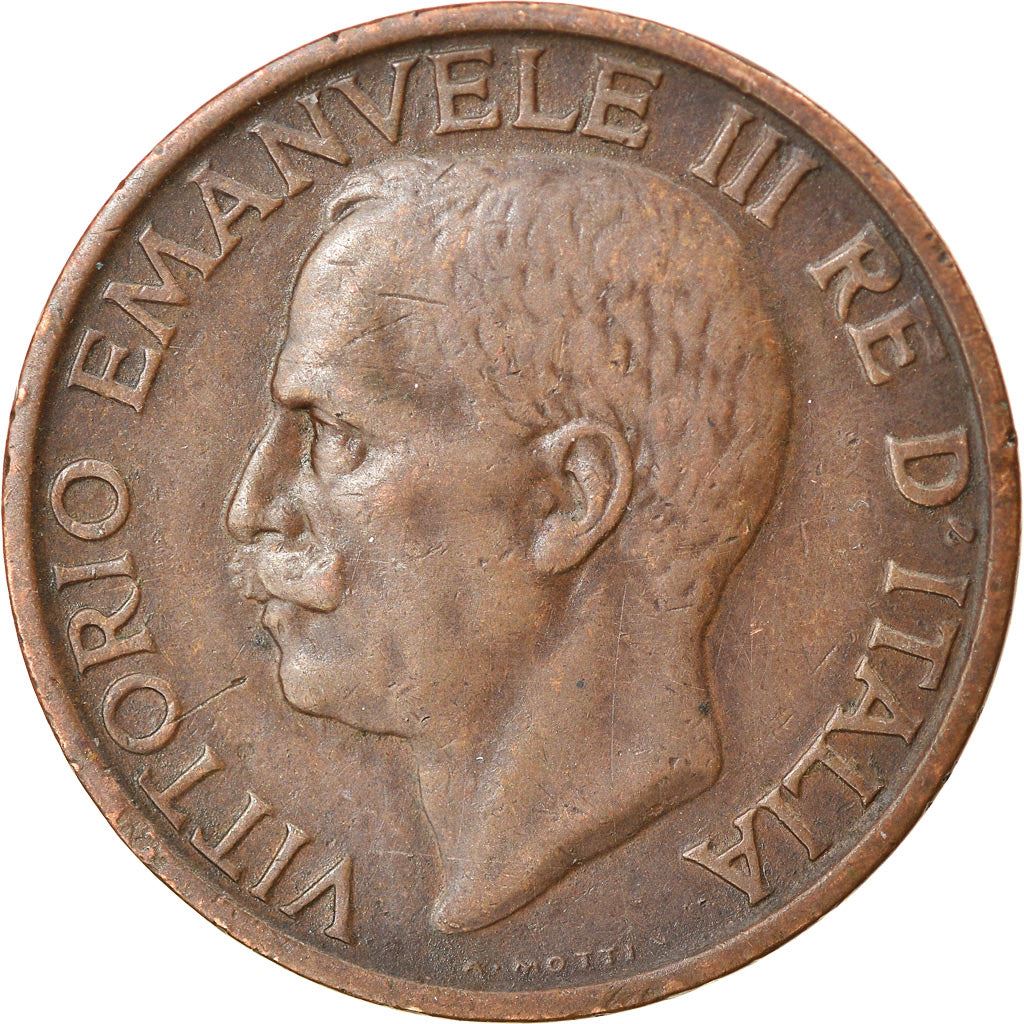 Italy Coin 10 Centesimi - Vittorio Emanuele III | honeybee | Flower | KM60 | 1919 - 1937