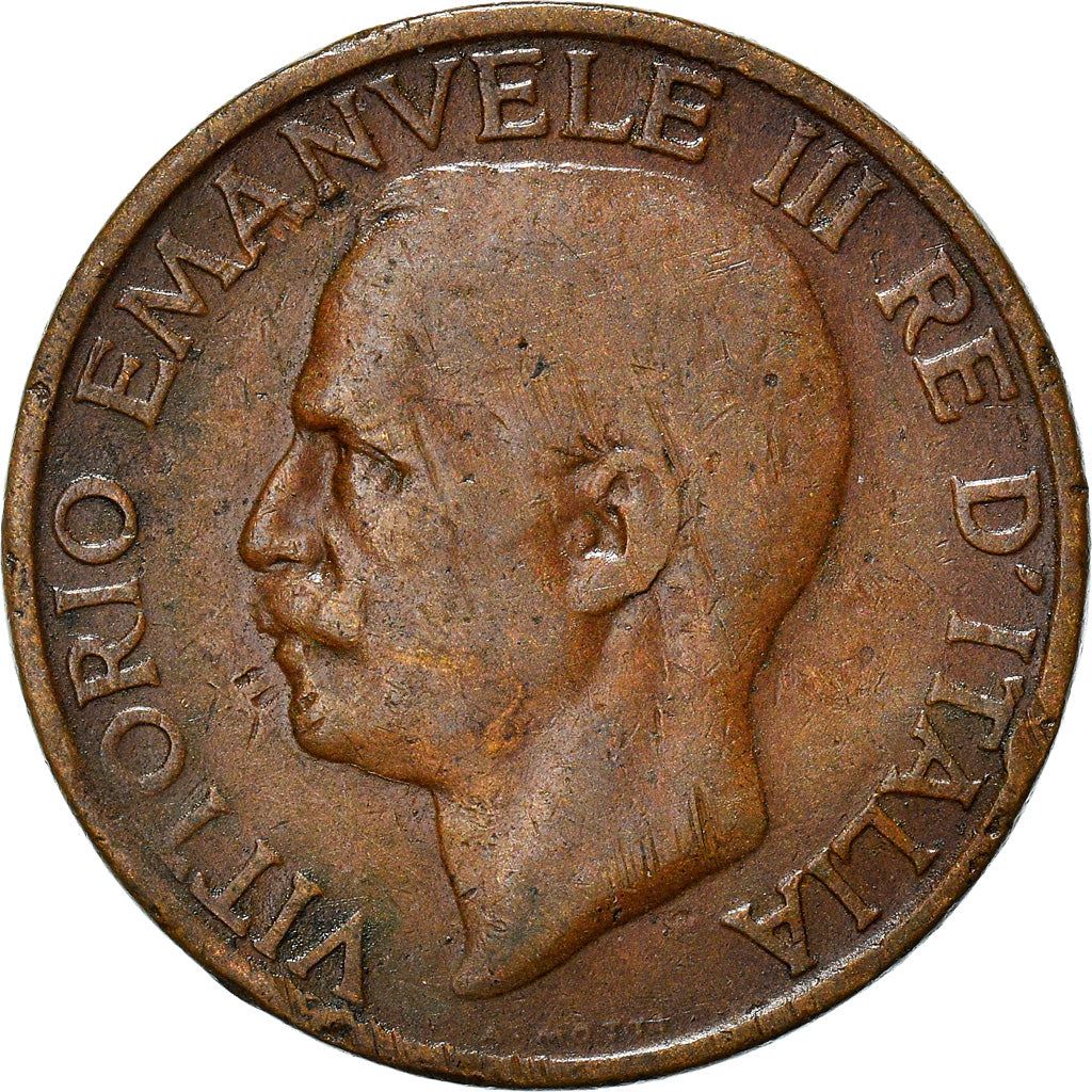 Italy Coin 10 Centesimi - Vittorio Emanuele III | honeybee | Flower | KM60 | 1919 - 1937