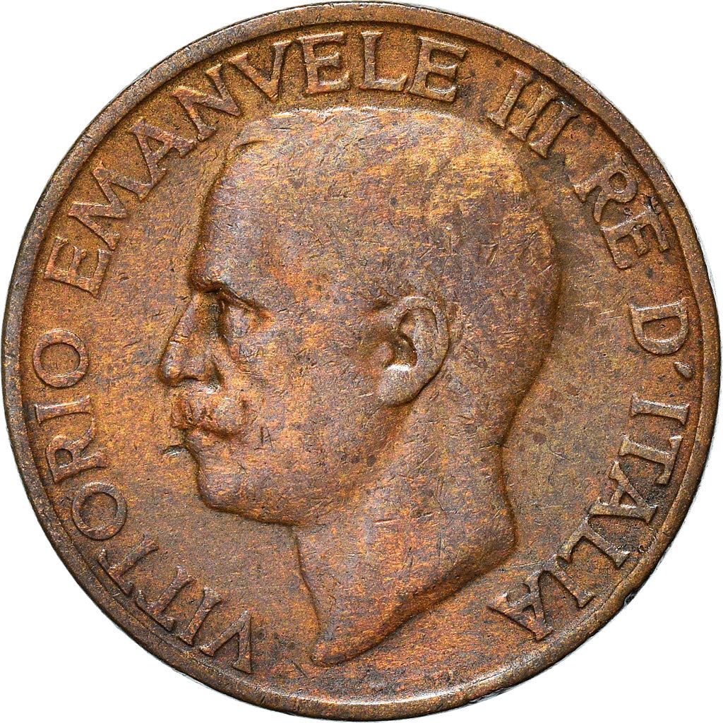 Italy Coin 10 Centesimi - Vittorio Emanuele III | honeybee | Flower | KM60 | 1919 - 1937