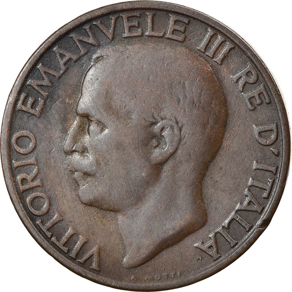 Italy Coin 10 Centesimi - Vittorio Emanuele III | honeybee | Flower | KM60 | 1919 - 1937