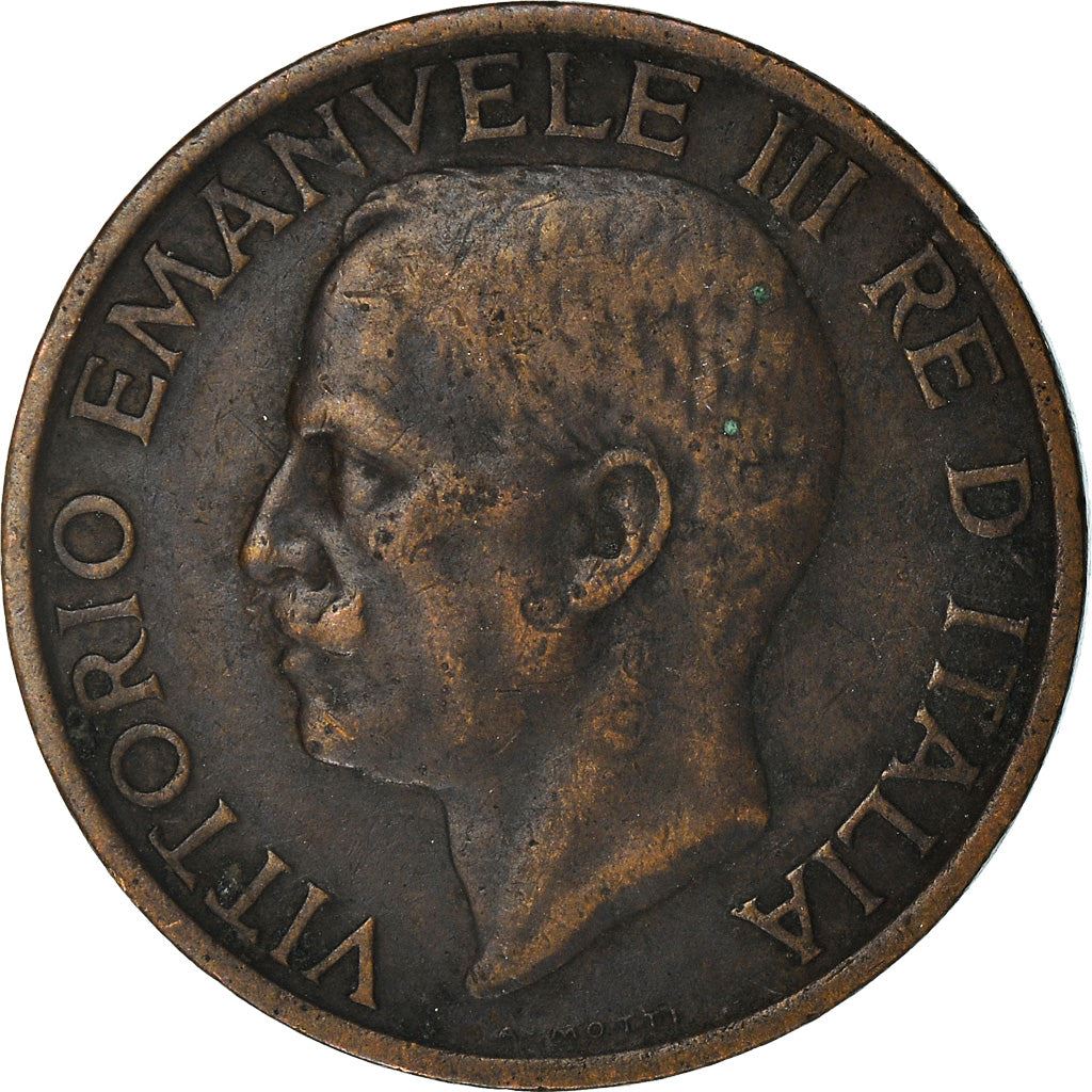 Italy Coin 10 Centesimi - Vittorio Emanuele III | honeybee | Flower | KM60 | 1919 - 1937