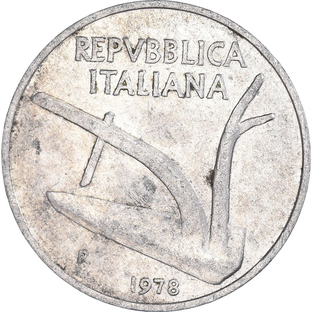 Italy Coin 10 Lire | Plough | Ears of Wheat | KM93 | 1951 - 2001