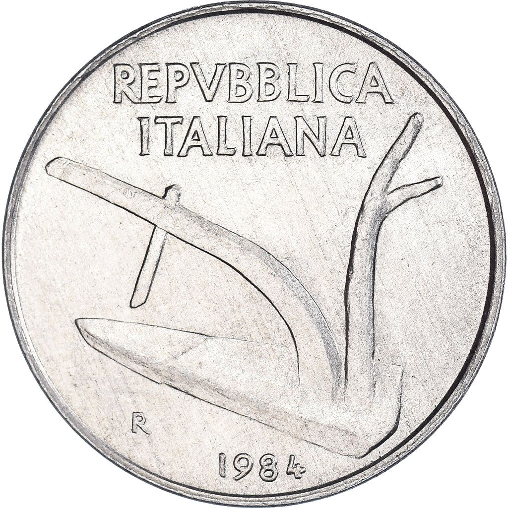 Italy Coin 10 Lire | Plough | Ears of Wheat | KM93 | 1951 - 2001