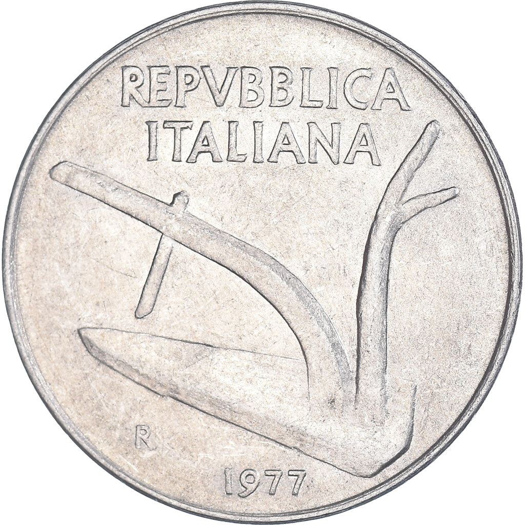 Italy Coin 10 Lire | Plough | Ears of Wheat | KM93 | 1951 - 2001