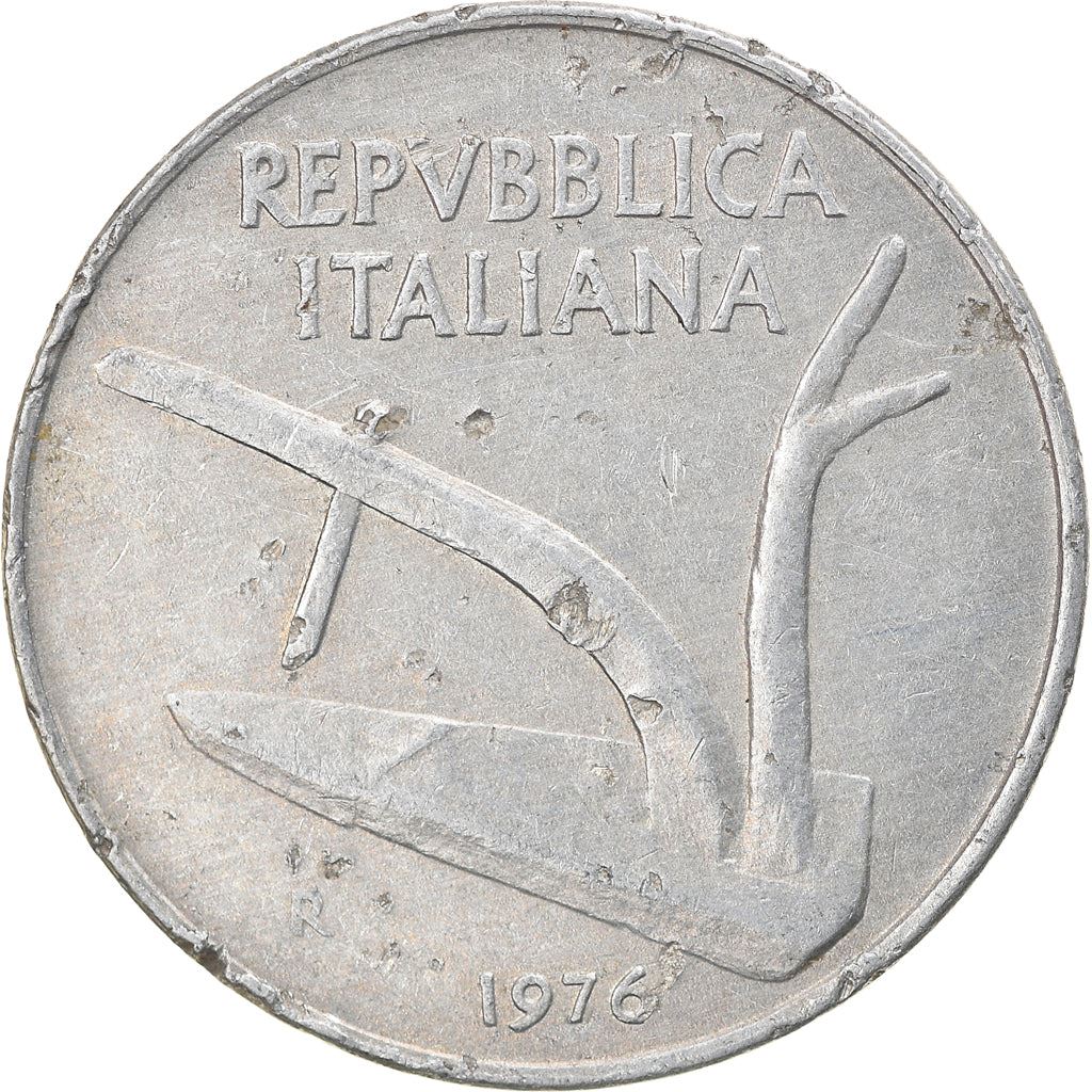 Italy Coin 10 Lire | Plough | Ears of Wheat | KM93 | 1951 - 2001