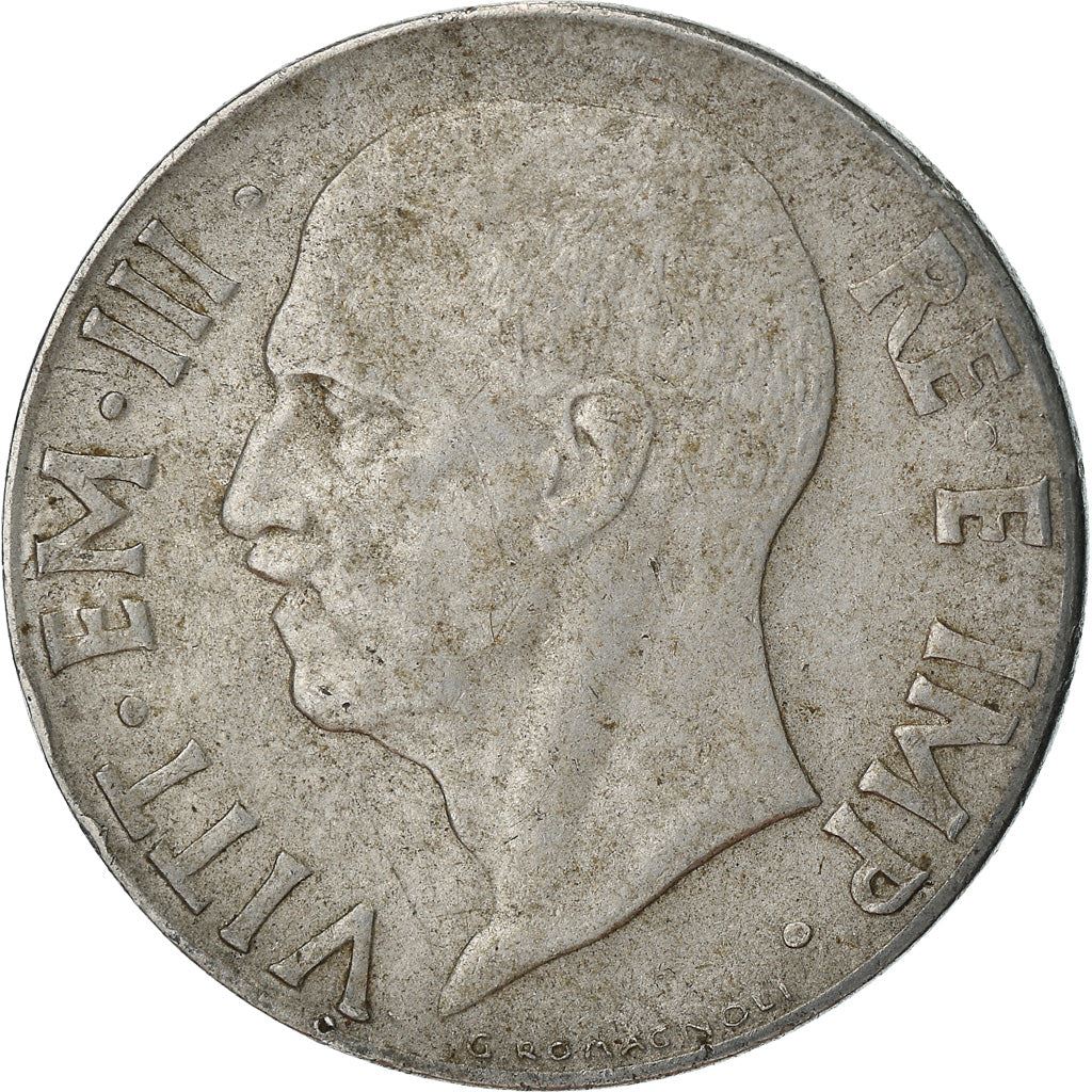 Italy Coin 20 Centesimi - Vittorio Emanuele III | Italia Turrita | Savoy Shield | KM75b | 1939 - 1943