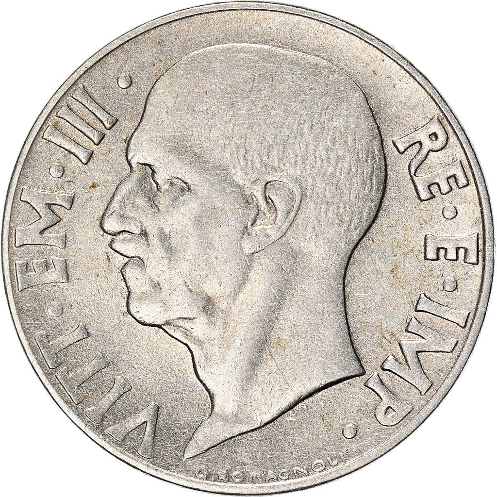 Italy Coin 20 Centesimi - Vittorio Emanuele III | Italia Turrita | Savoy Shield | KM75d | 1939 - 1940