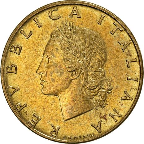 Italy Coin 20 Lire | Oak Branch | Wheat Sprigs | KM97 | 1957 - 2001