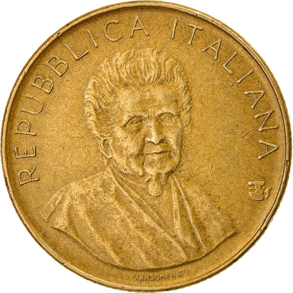 Italy Coin 200 Lire FAO | Maria Montessori | Book | KM107 | 1980