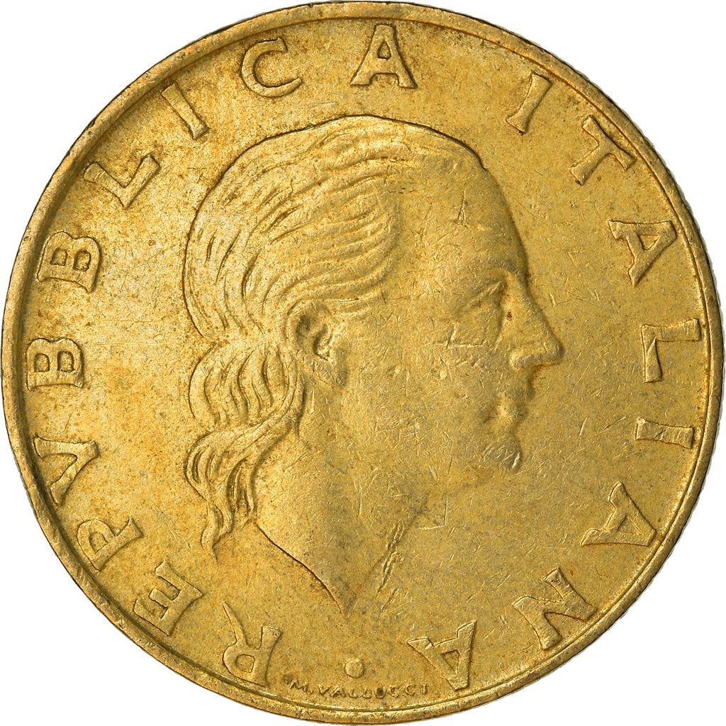 Italy Coin 200 Lire | Libertine | Gear | KM105 | 1977 - 2001