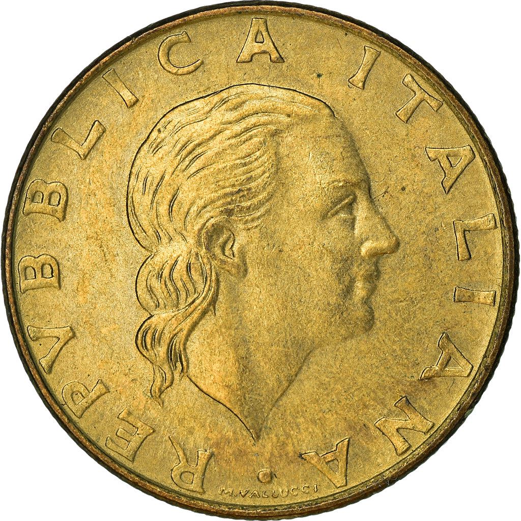 Italy Coin 200 Lire | Libertine | Gear | KM105 | 1977 - 2001