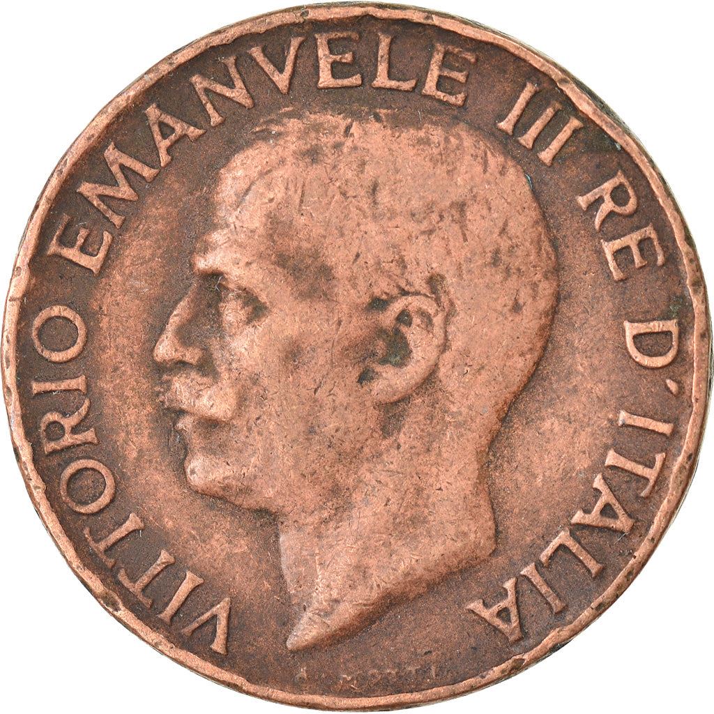 Italy Coin 5 Centesimi - Vittorio Emanuele III | Ear of Wheat | KM59 | 1919 - 1937