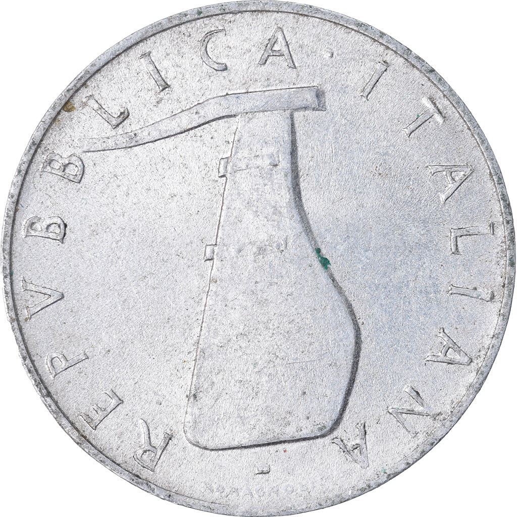 Italy Coin 5 Lire | Ship Rudder | Dolphin | KM92 | 1951 - 2001