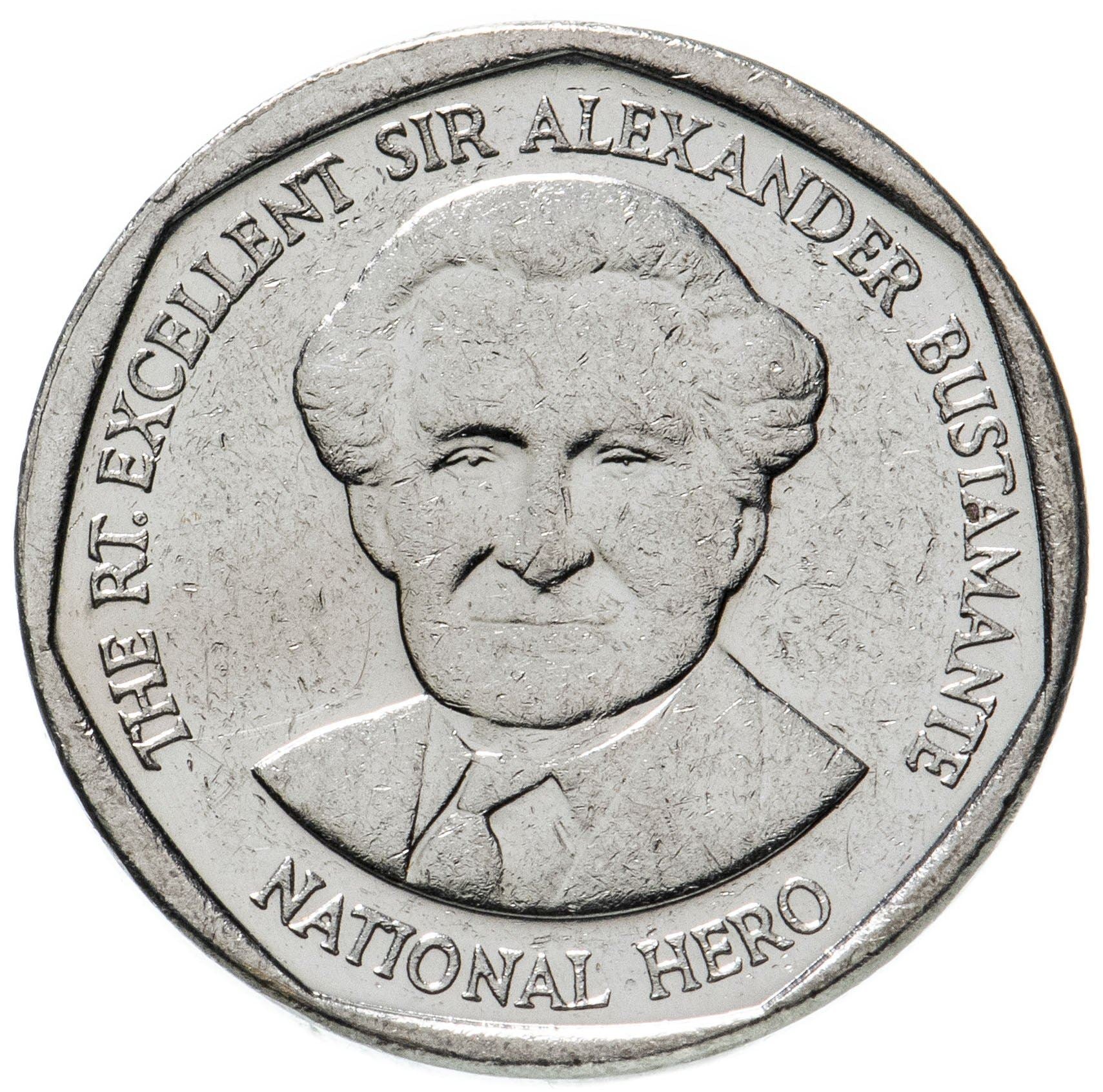 Jamaica | 1 Dollar Coin | Alexander Bustamante | Km:189 | 2008 - 2022