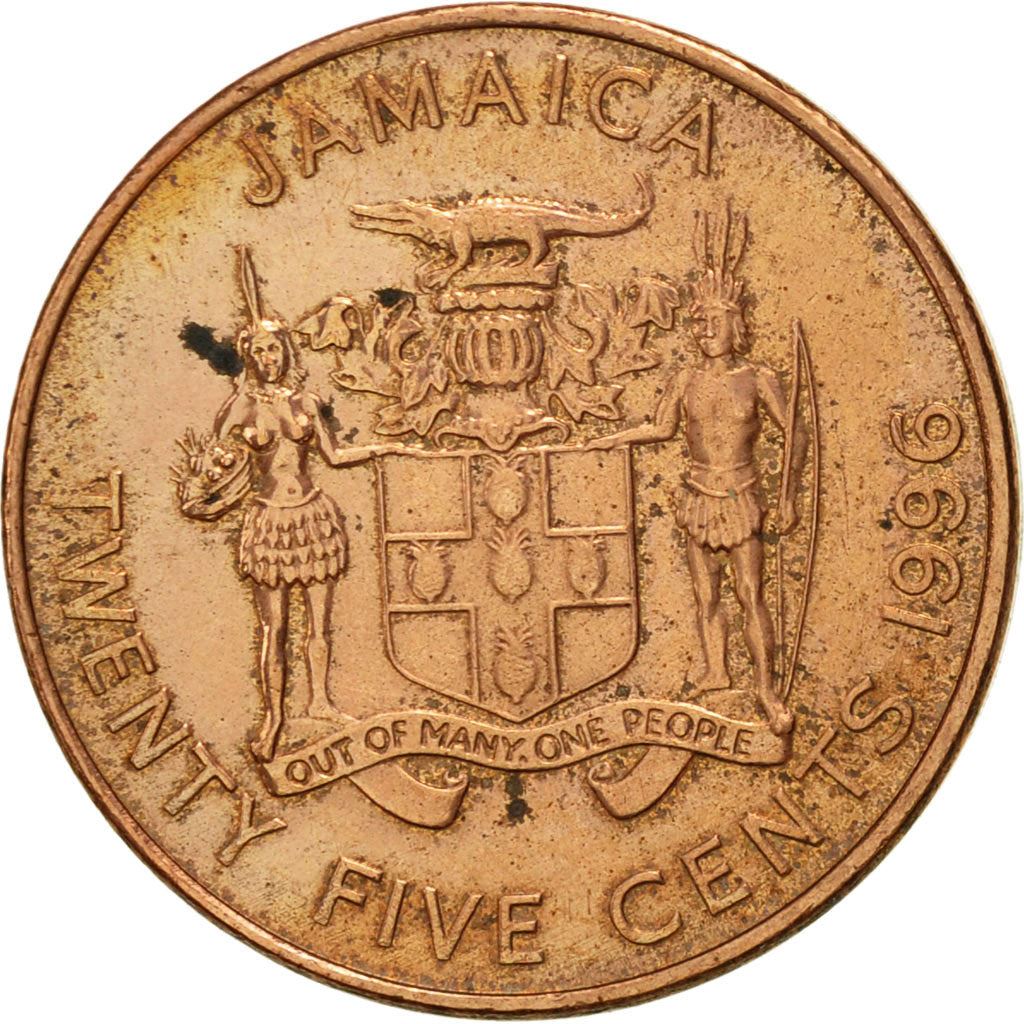 Jamaica | 25 Cents Coin | Marcus Garvey | Km:167 | 1995 - 2012