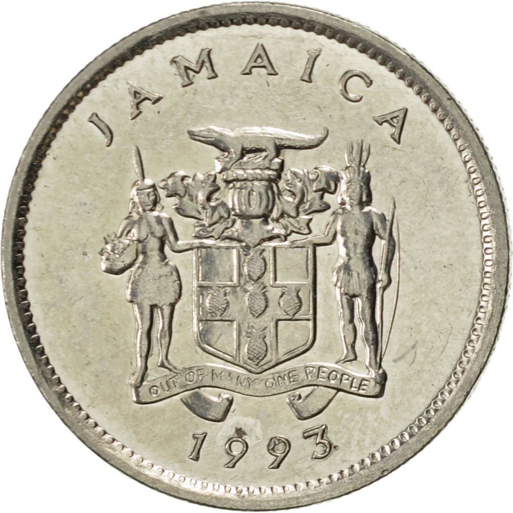 Jamaica | 5 Cents Coin | American crocodile | Km:46A | 1990 - 1993